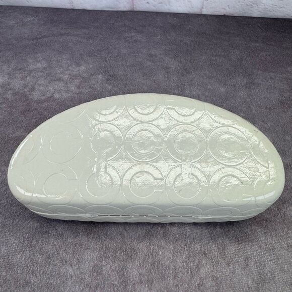 Coach White Embossed Clamshell Case Sunglasses - Picture 4 of 7
